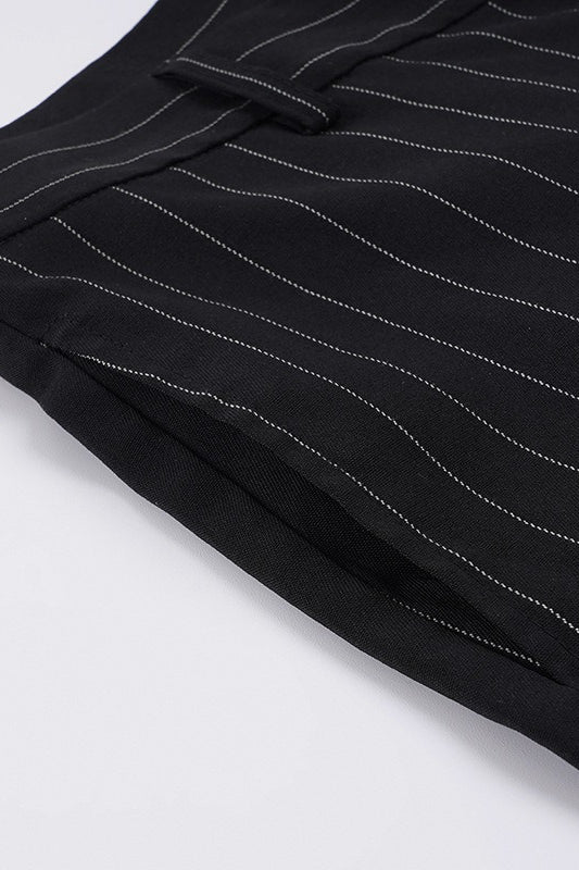 Contrast Stripe Woven Wide Leg Pants