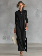 | Minimalist Sweatshirt Maxi Dress