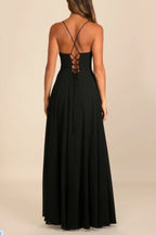 Halter Backless Maxi Dress