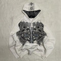 Gothic Streetwear Loose Hoodie