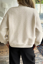 Holiday Style Long Sleeve Button Coat
