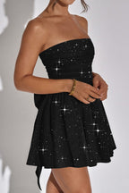 Black Strapless Bodycon Mini Dress