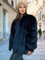 Plush Faux Fur Coat Crew Neck Winter Eco-friendly Fur Jacket For Women 2026