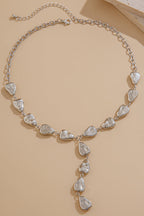 Fashion Irregular Baroque Style Teardrop-shaped Pendant Necklace
