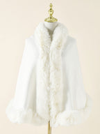 Wedding Cape Faux Fur Shawl Bridal Winter Outerwear