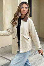 Corduroy Notch Lapel Jacket