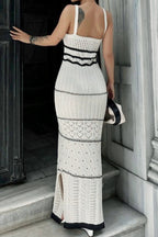 Knit Sleeveless Split Work Dress