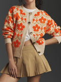 Long Sleeve Jacquard Cardigan