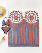 | Bikini Set with Tie-Dye Scarf
