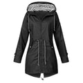 | Women's Casual Hooded Lightweight Raincoat