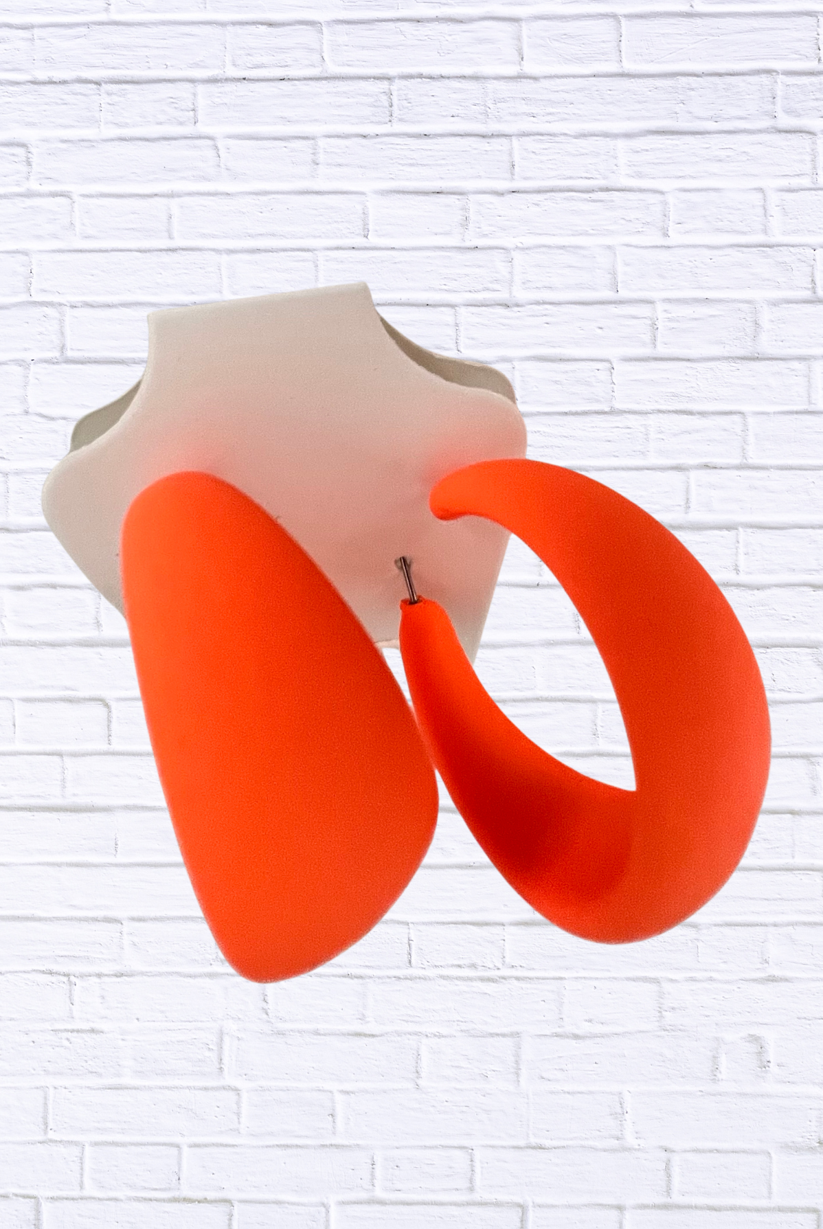 Bold Matte Hoop Earrings _ Modern Statement Fashion Jewelry