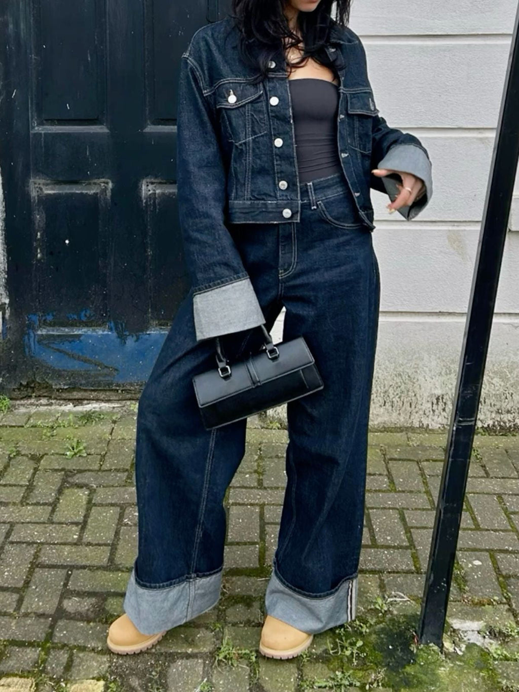 | Women's Cropped Jacket and Pants Set