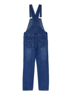Washed Pocket Denim Overalls