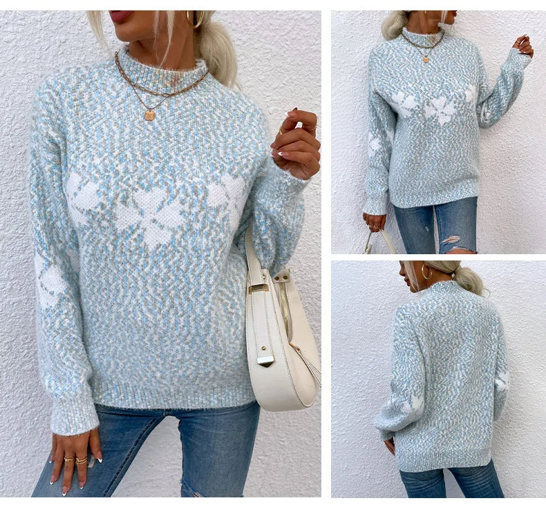 | Modern women's turtleneck sweater
