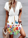 Floral Waist Dress