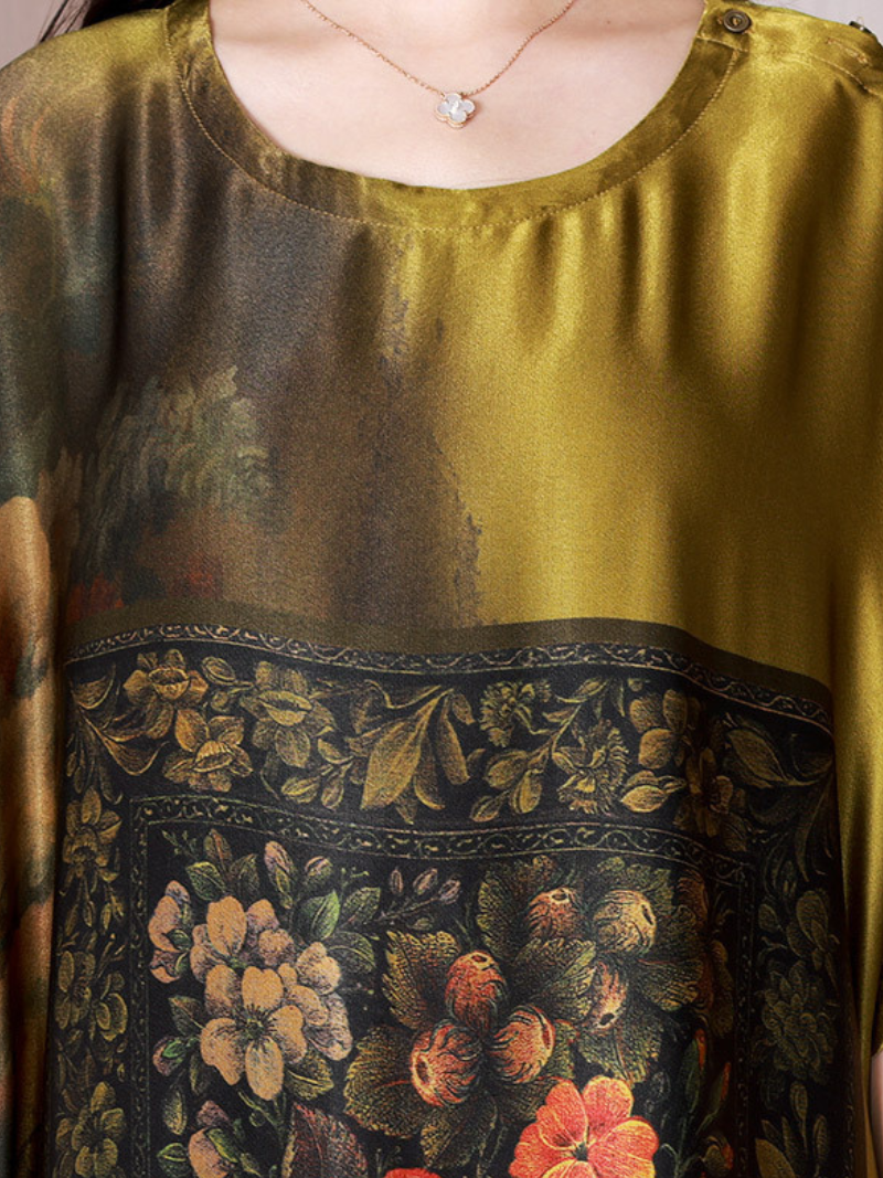 Take My Heart Round Neck A-line Dress