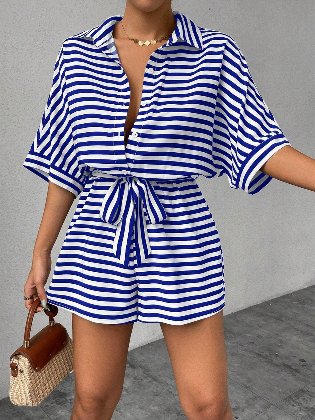 Solid Color Versatile Jumpsuit
