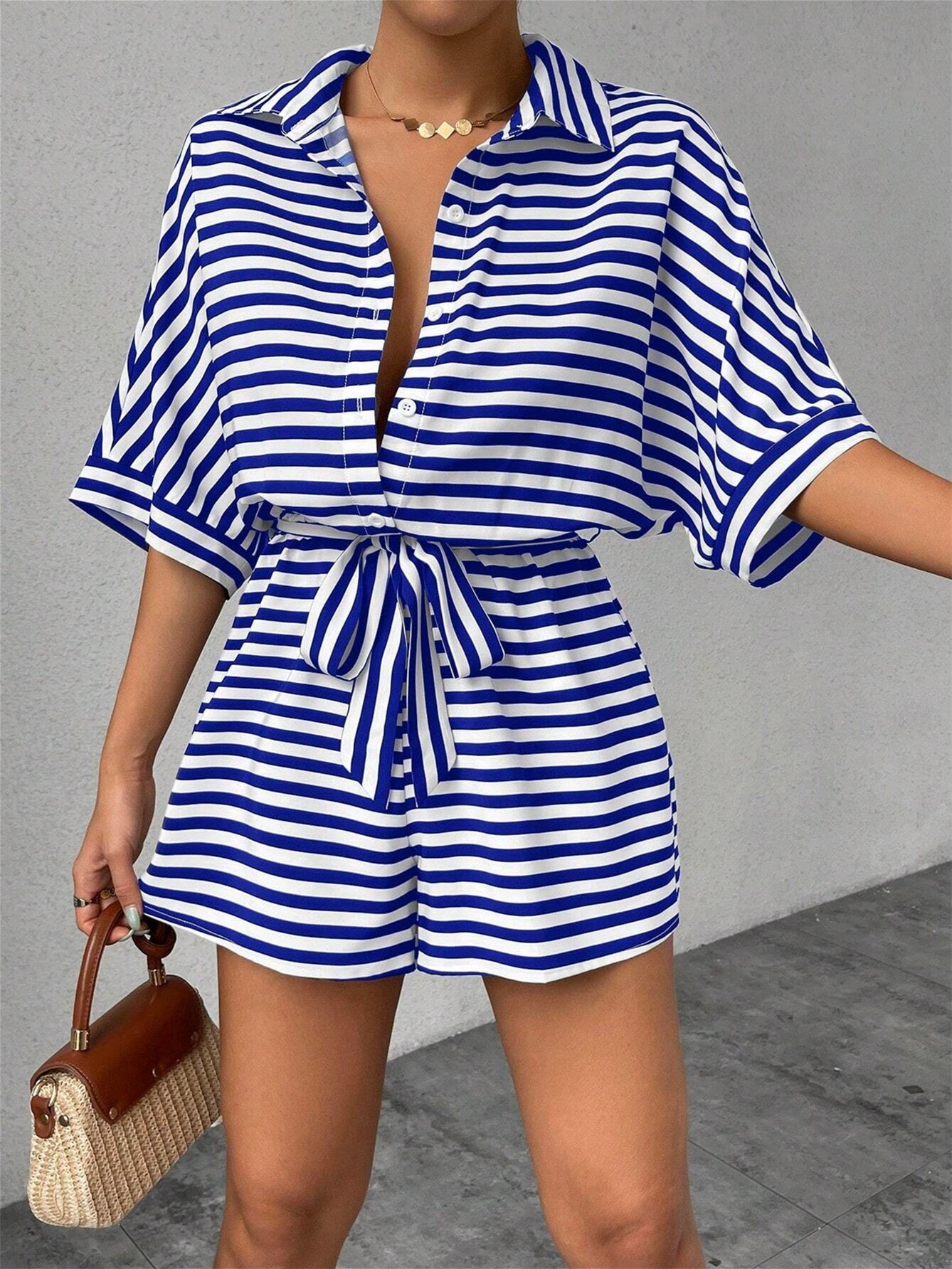 Solid Color Versatile Jumpsuit
