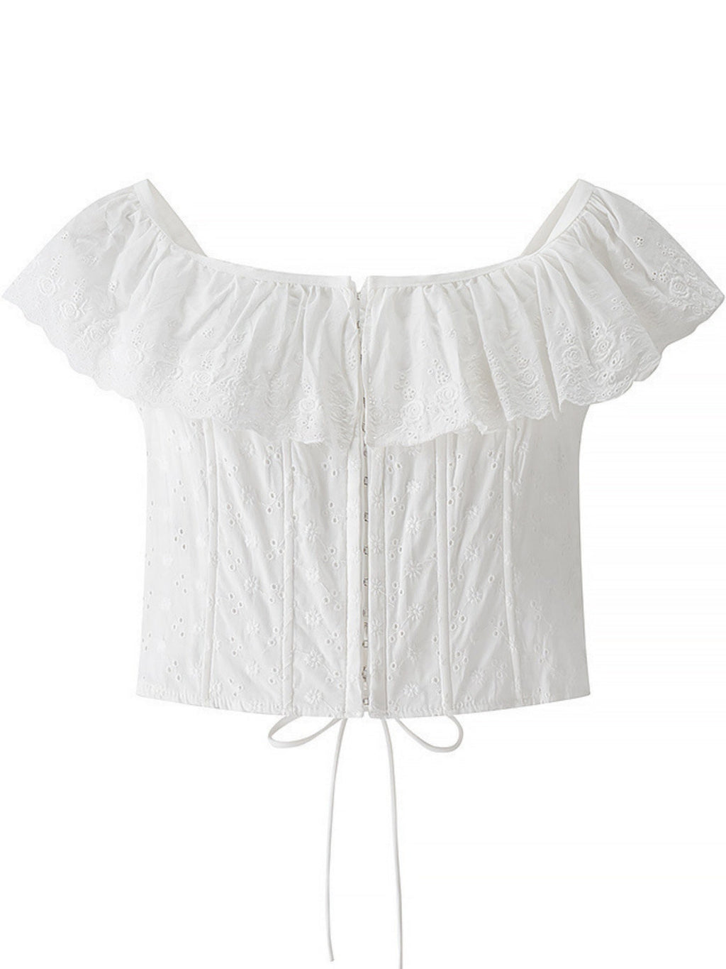 Lace Patchwork Ruffle T-shirts