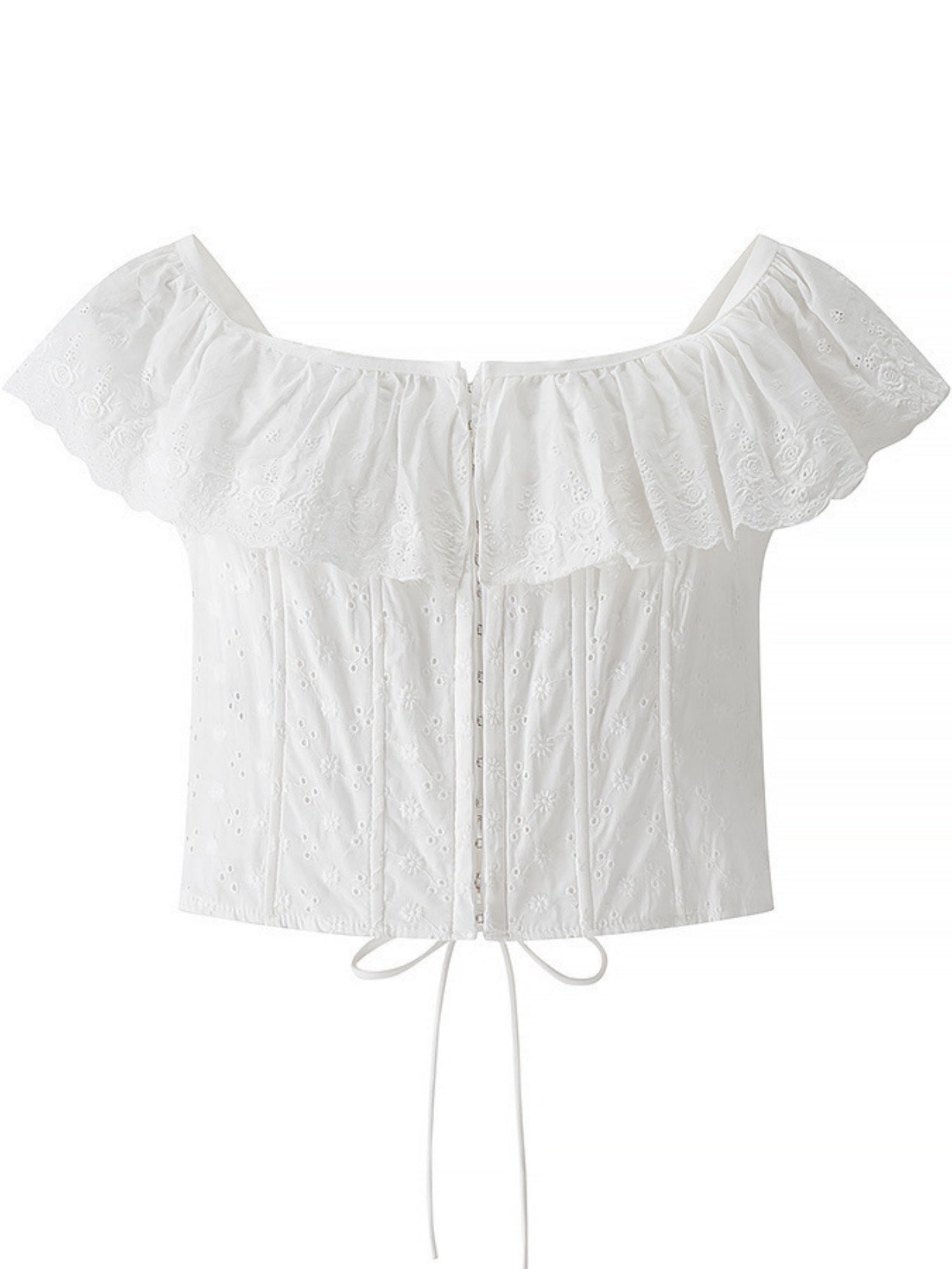Lace Patchwork Ruffle T-shirts