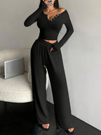 Lace Trim Slim 2-piece Sets