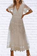 Plus Size Lace Boho Maxi Dress | Flowy & Elegant