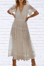 Plus Size Lace Boho Maxi Dress | Flowy & Elegant