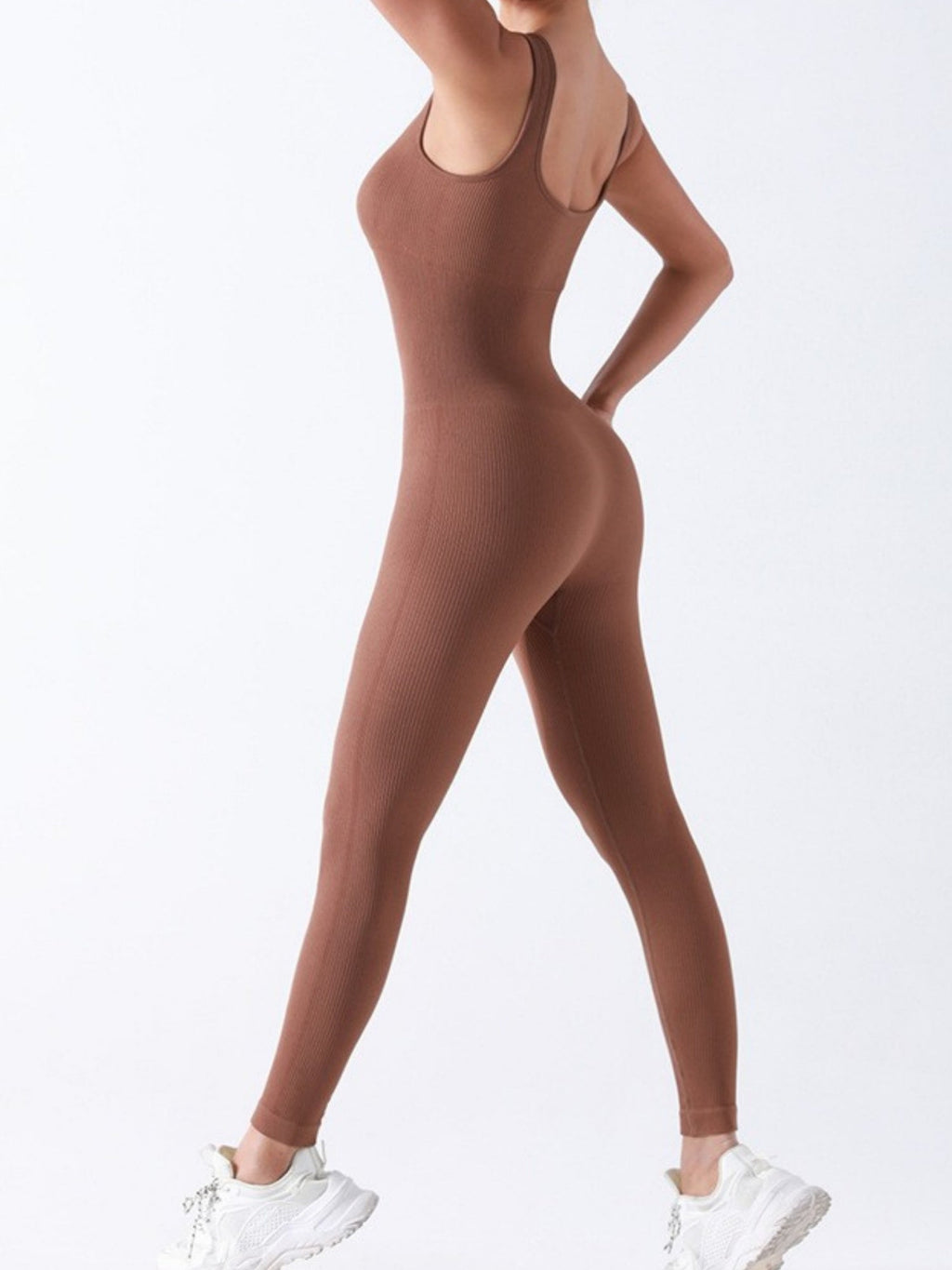 Seamless Thread Detachable Chest Spaghetti Strap Backless Exercise Yoga Fitness Jumpsuits&Bodysuits