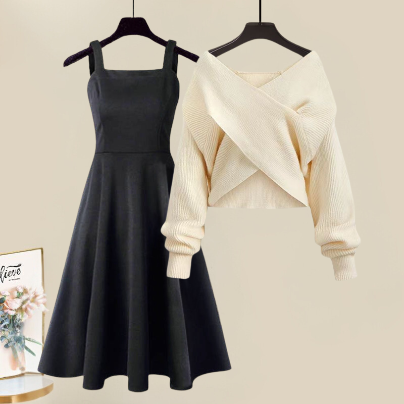 Aisling Chic Complete with Knitted Dress Elevated Occasion Wear