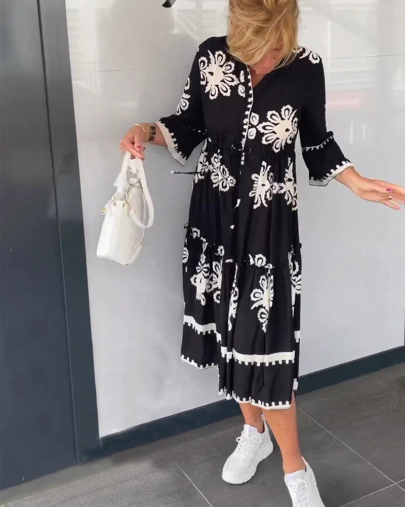 Iluminada Minimalist Casual Dress Elevated Occasion Wear