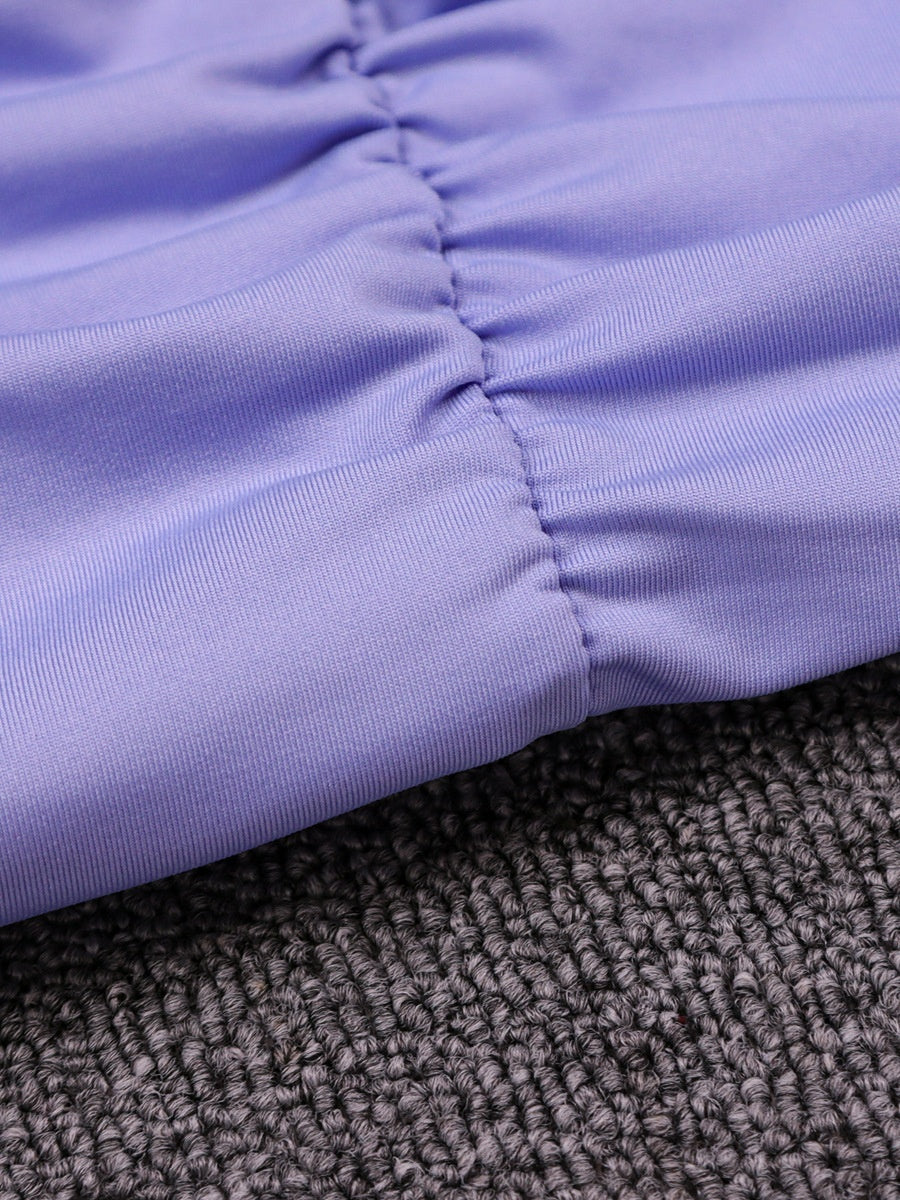 Sexy Short Dress With Ruffled Shoulder Straps