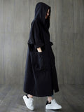 Oversized Hooded Trench Coat