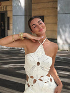 Starburst Cutout Knit Dress