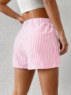 Stripes High-waisted Shorts