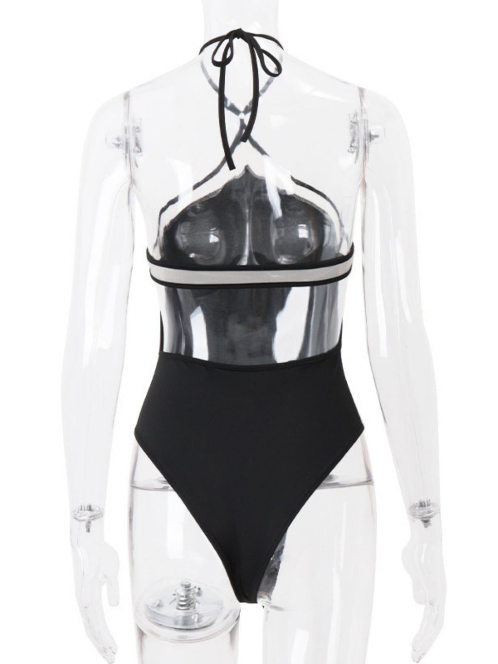 Cross-neck Backless Bodysuits