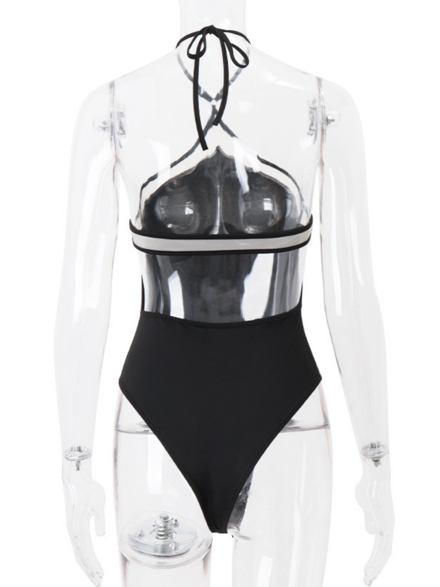 Cross-neck Backless Bodysuits