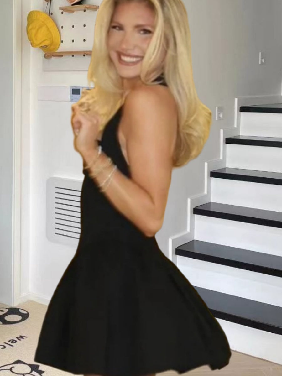 Halter Backless Slim-fit Mini&Short Dresses