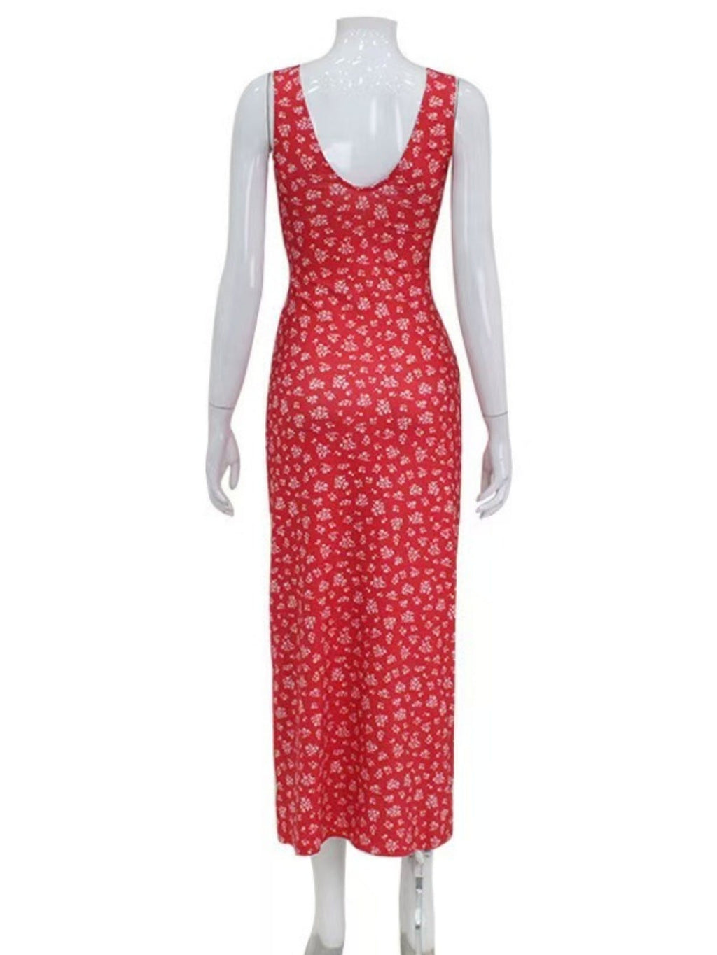Printed Deep V Waist Shaping Mini&Short Dresses
