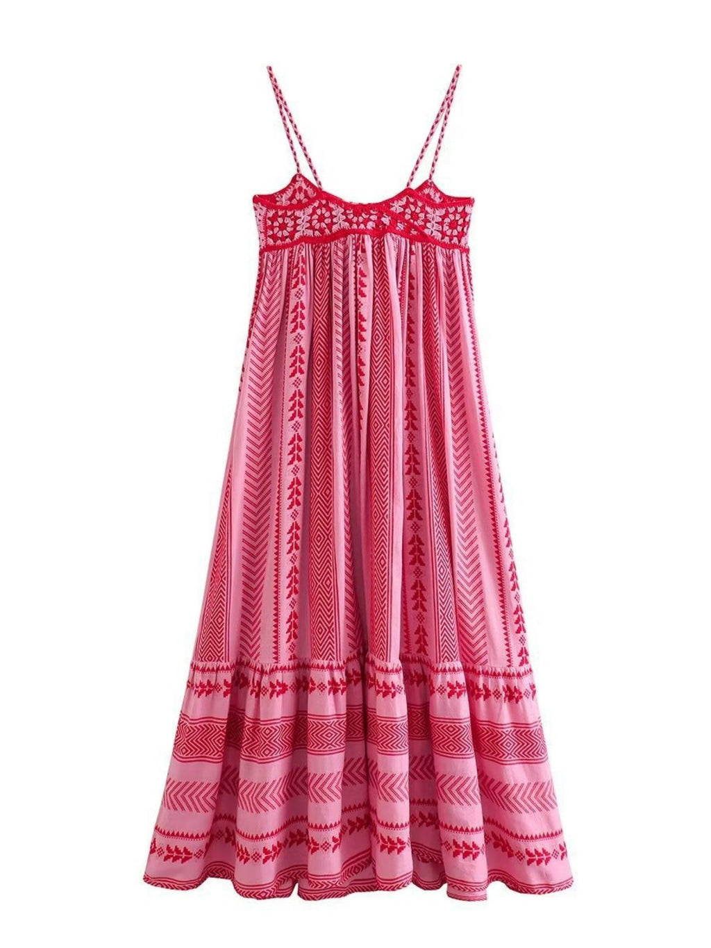 Applique Crochet Splicing Camisoles Maxi Dresses