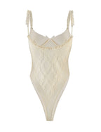 DEJA BODYSUIT - BEIGE : CHAMPAGNE : CHAMPAGNE LACE