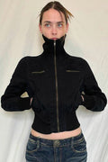 Utility Pocket Detail Flight Jacket