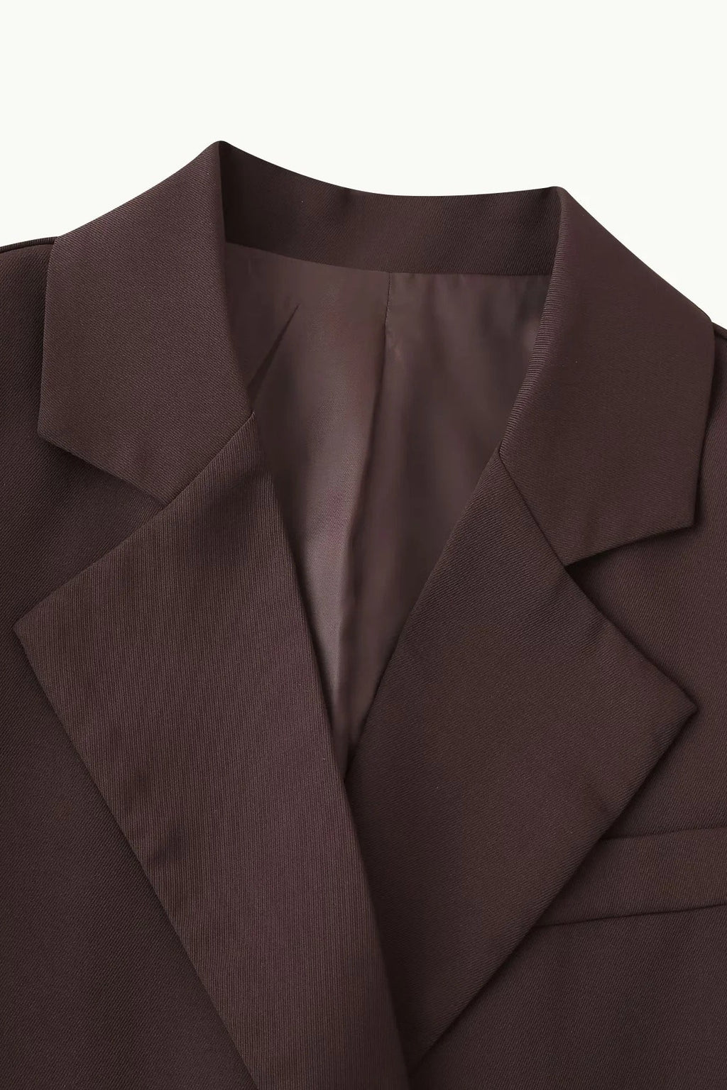 High-Waisted Button Blazer