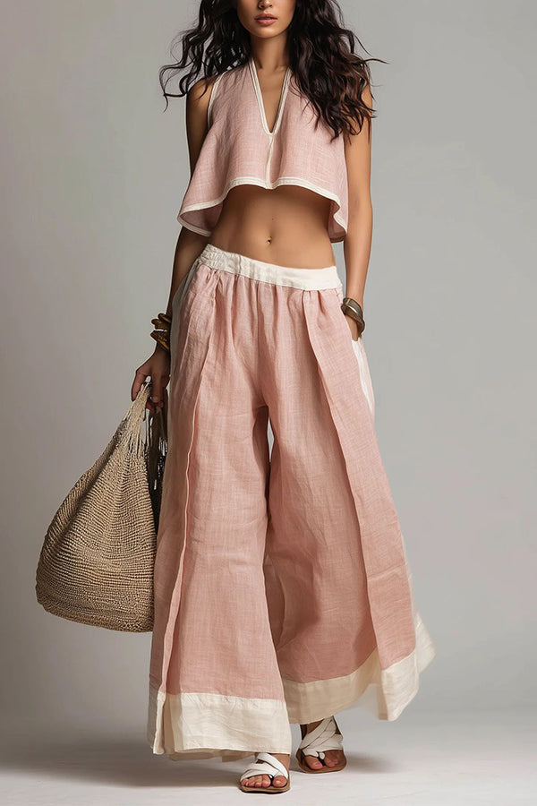 Effortless Summer Linen Matching Set