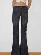 Low Rise Washed And Slimming Versatile Flare Jeans