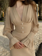 V-Neck Slim Sexy Dress