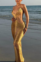 Tulum Goddess Hollow-Out Fringe Dress