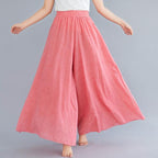 literary cotton and linen pants