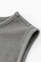 Slim Fitted Knit Tank Sweater Dress