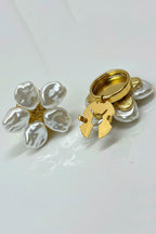 Cute Pearl Flower-shaped Cufflinks