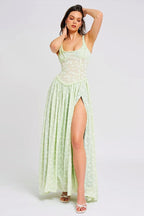 Chic Side Slit Slip Dress